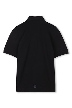 Black cotton polo shirt GIVENCHY KIDS | H3074109B